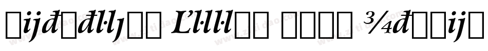 Bitstream Arrus Bold Italic BT字体转换